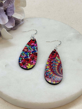 Bright spiral earrings