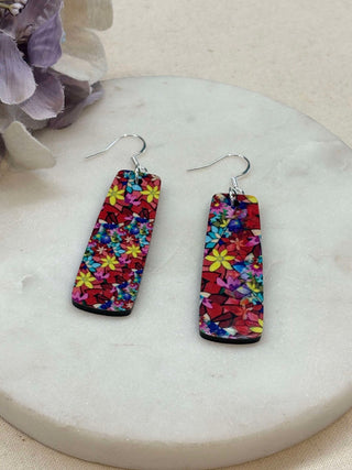 Bright spiral earrings