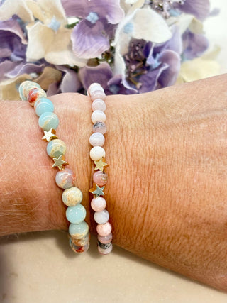 Natural stone elastic bracelet
