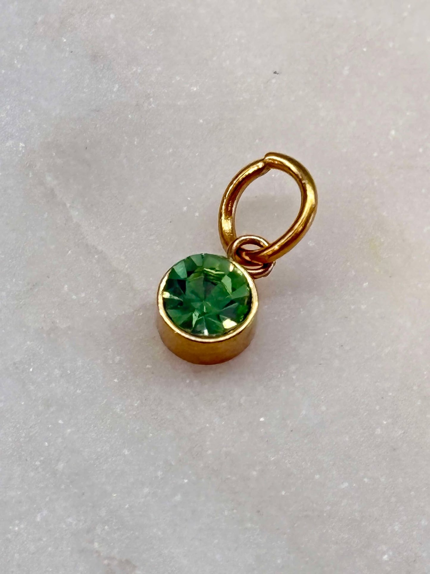 Cubic Zirconia stone in gold