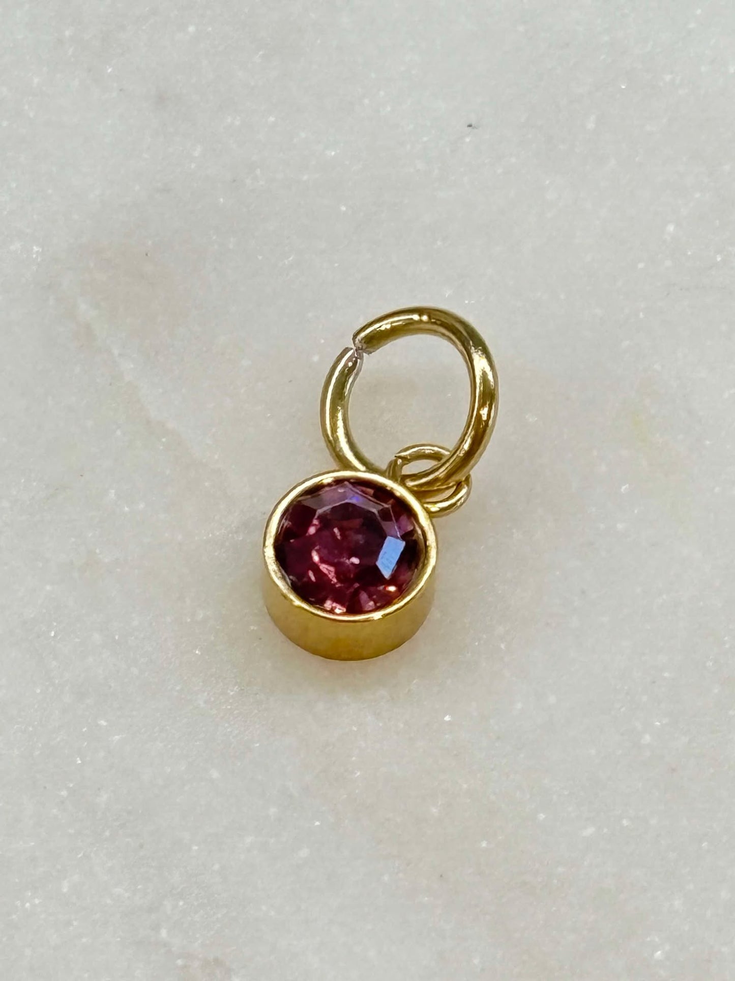 Cubic Zirconia stone in gold