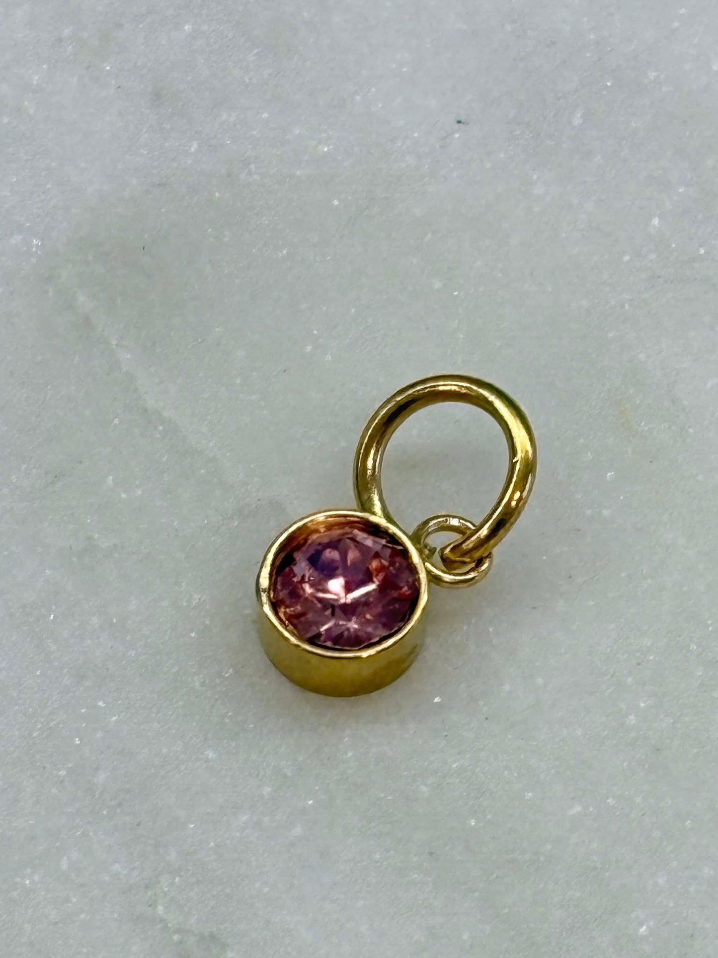 Cubic Zirconia stone in gold