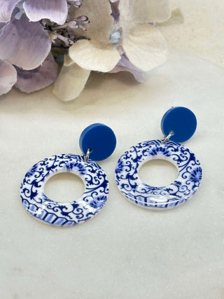 Love blue earrings