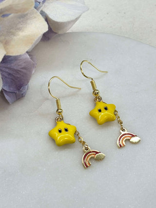 Shining rainbow earrings