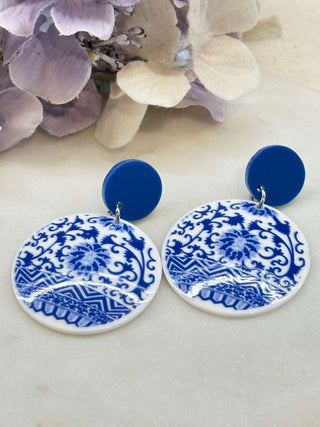 Love blue earrings