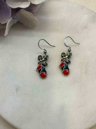 Christmas charm earrings