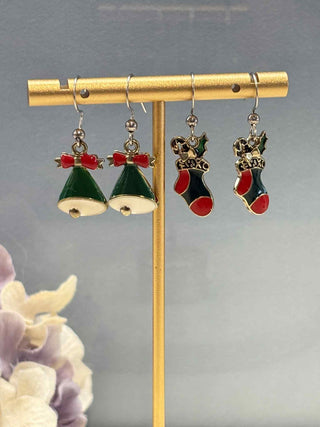 Christmas charm earrings