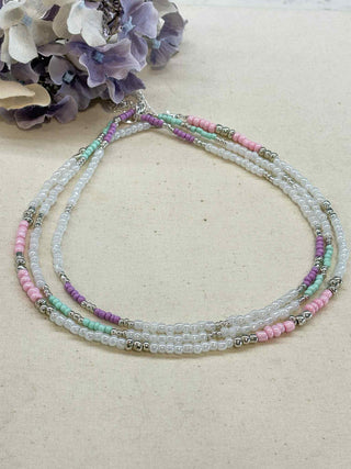 Beaded joy necklaces - three colours