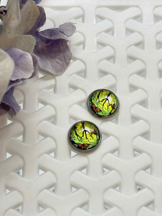 Life at its best cabochon stud - lifestyle