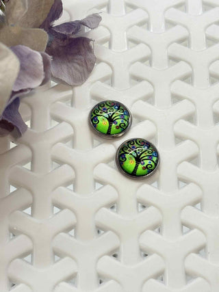 Life at its best cabochon stud - lifestyle