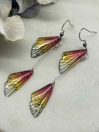 Fly with my butterfly wing earrings