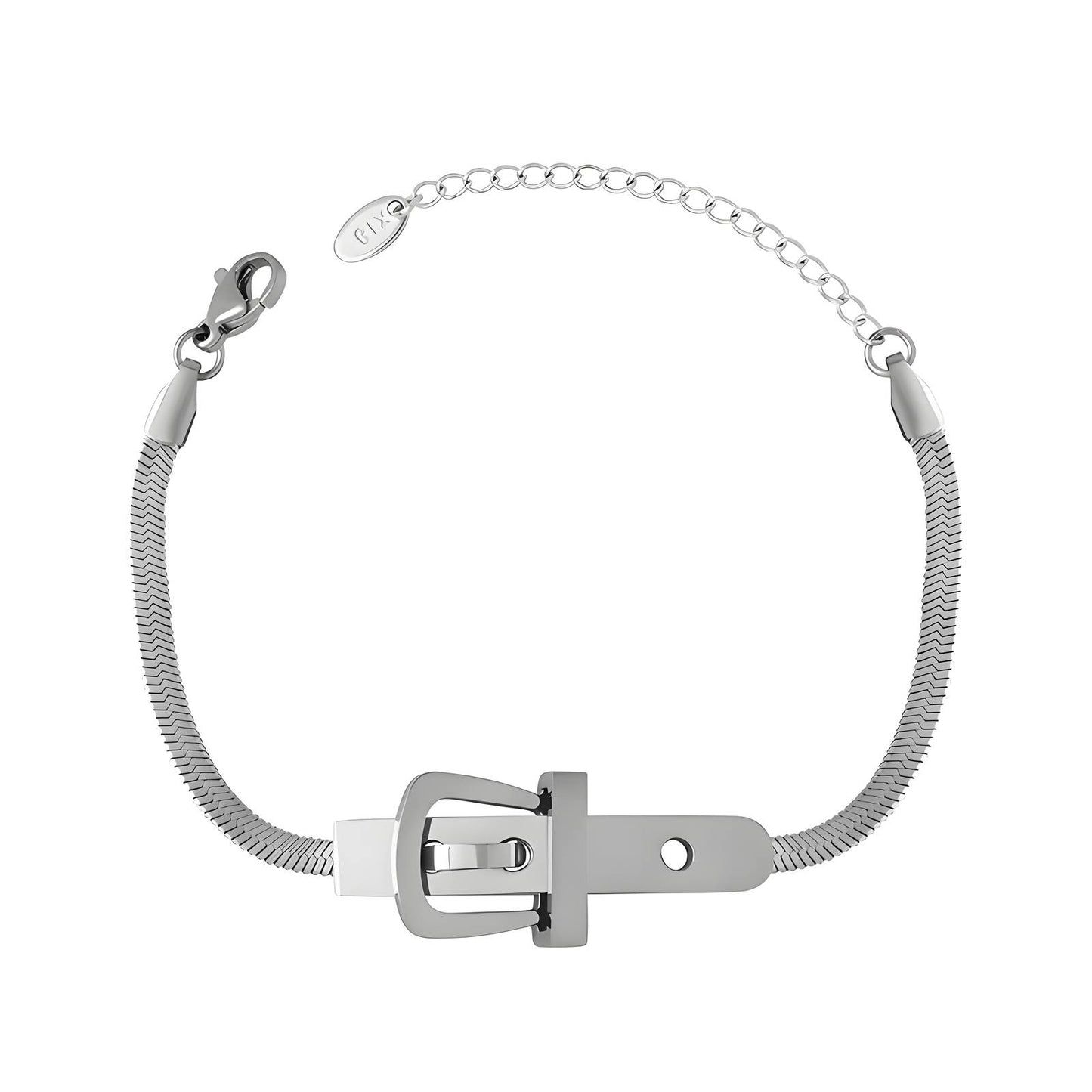 Buckle up silver bracelet