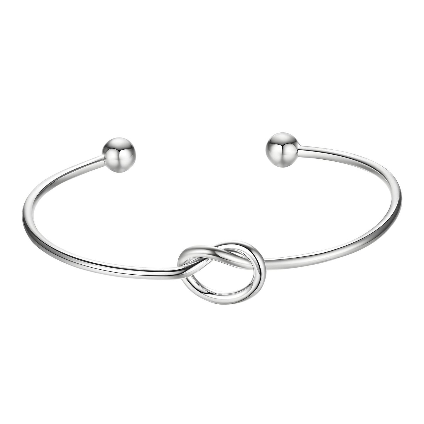 Knotted silver bangle – Tarnish Proof Jewellery