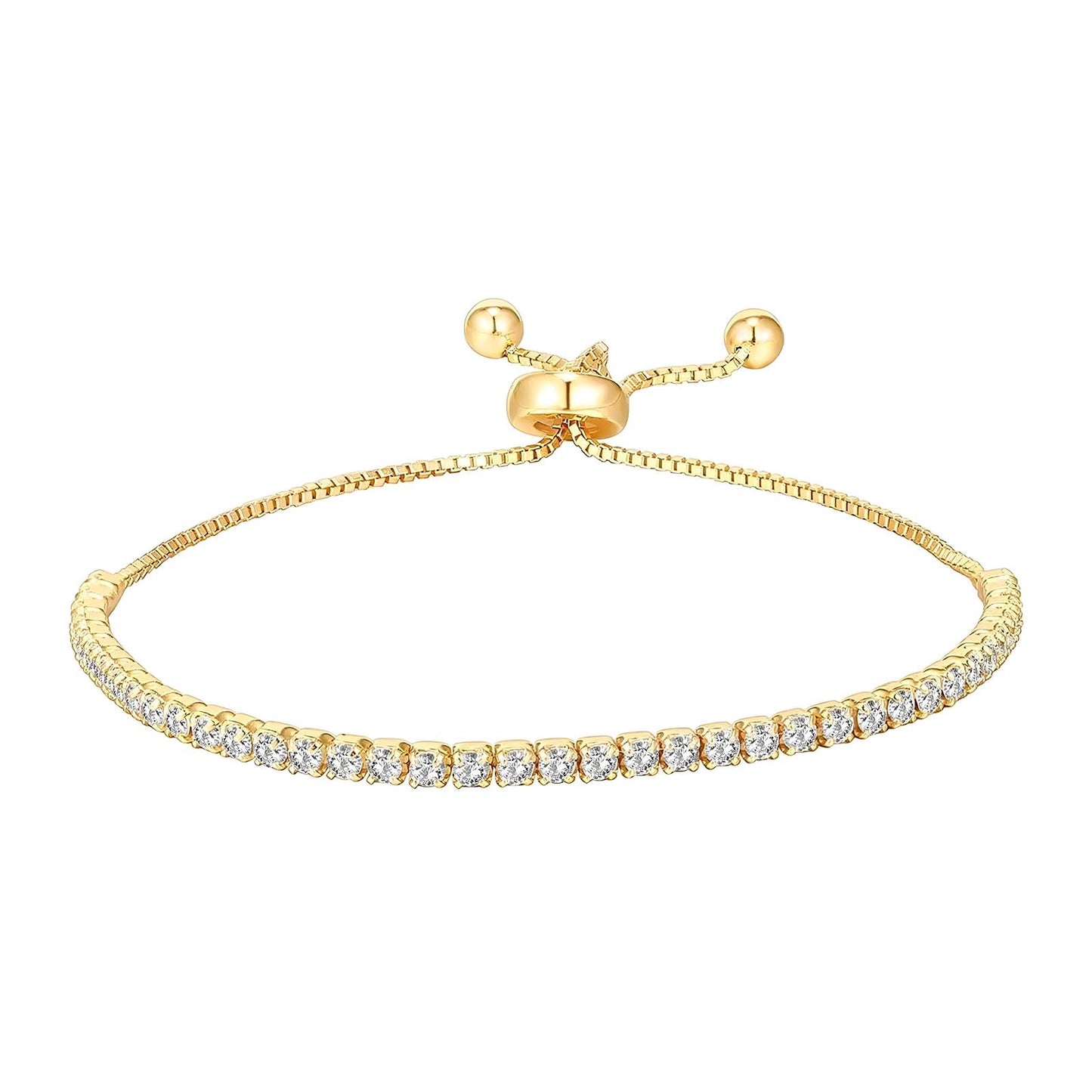 Tennis for anyone gold bracelet