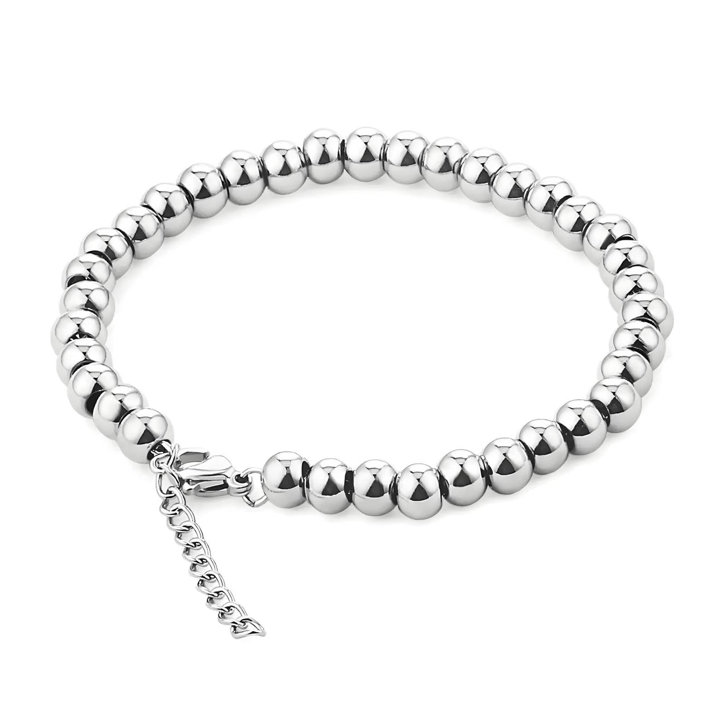 Silver ball bracelet