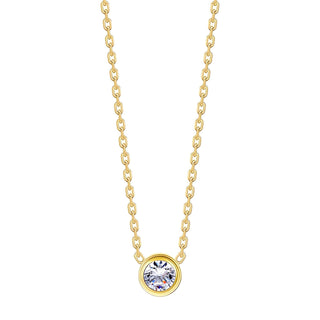 Silver Gem Gold Necklace – Tarnish Proof Jewellery