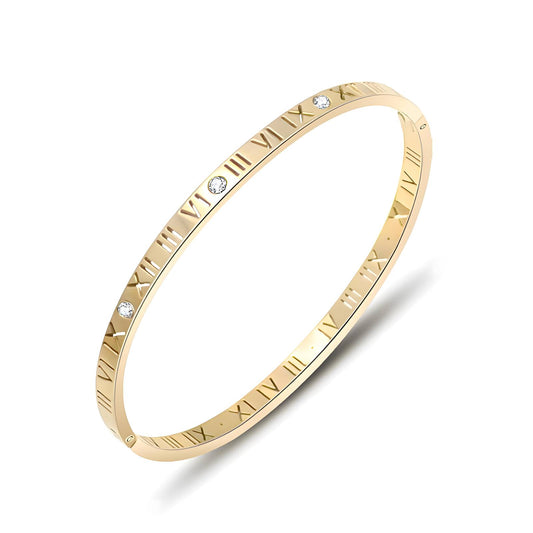 Roman numeral bangle – Tarnish Proof Jewellery