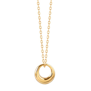 Gold donut pendant necklace – Tarnish Proof Jewellery