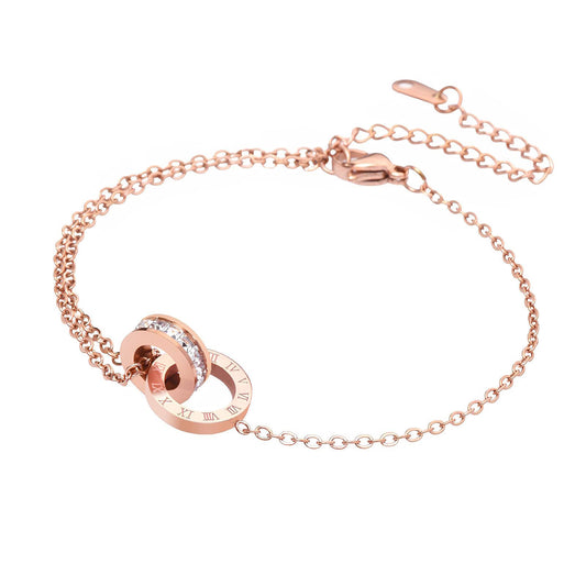 Rings of time bracelet - rose gold – Tarnish Proof Jewellery