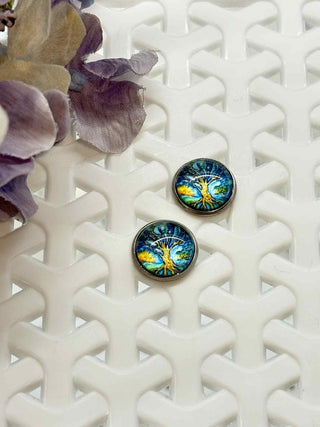Life at its best cabochon stud - more styles