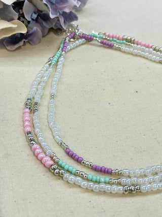 Beaded joy necklaces - three colours