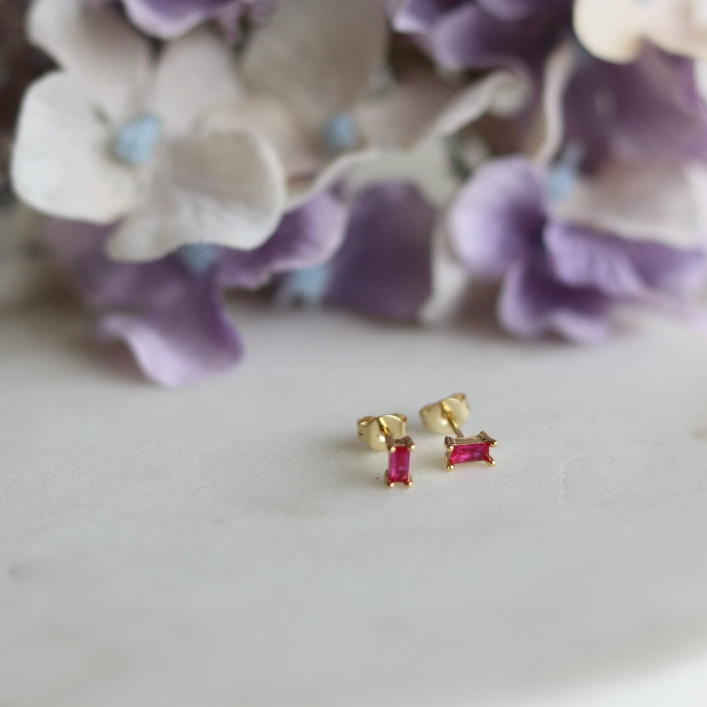 Rosy Stud Earrings