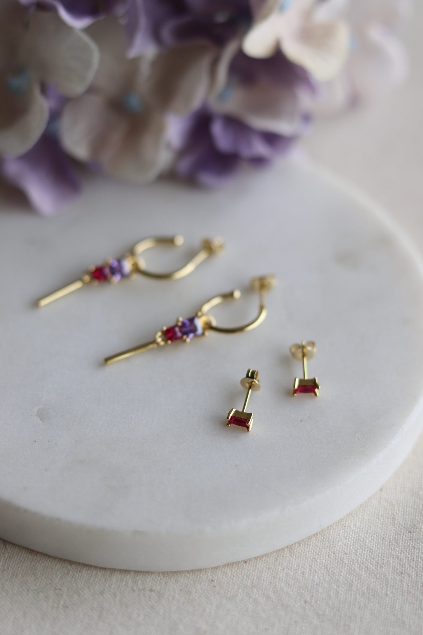 Rosy Stud Earrings