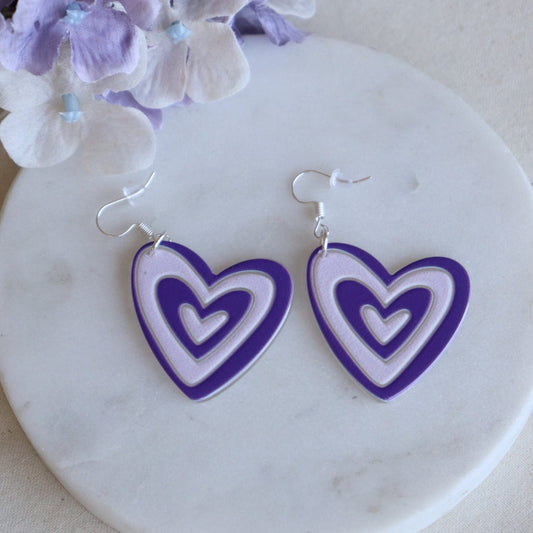 Loveshack Earrings - Purple