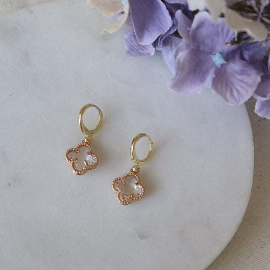 Lialah Earrings - Clear Quartz