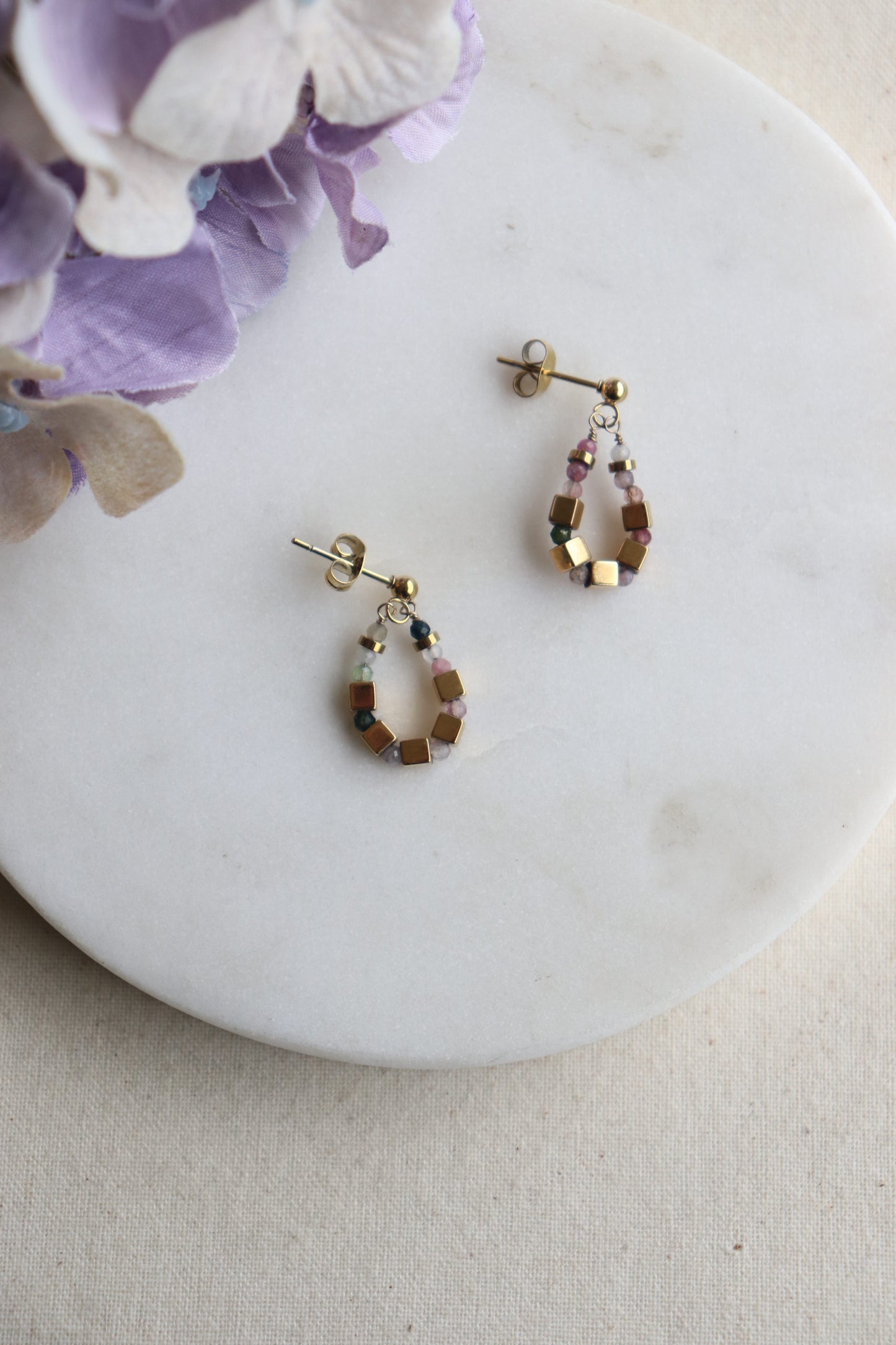 Gigi Earrings - Purple