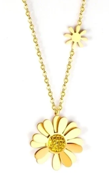 Flowers for you necklace - gold – Tarnish Proof Jewellery