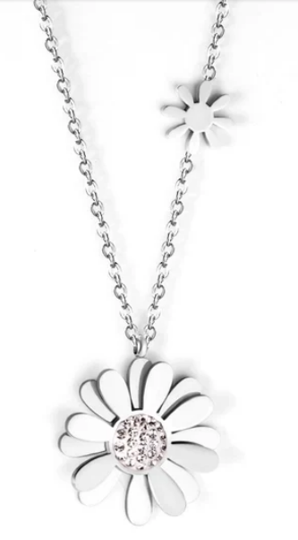 Flowers for you necklace - silver – Tarnish Proof Jewellery