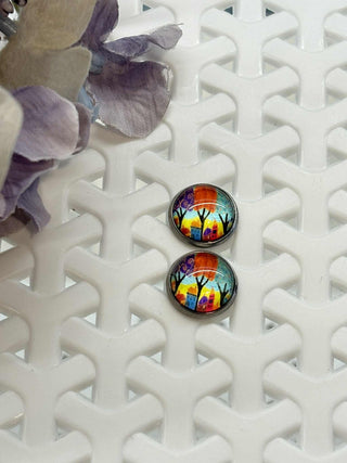 Life at its best cabochon stud - lots of styles