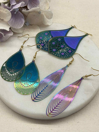 Holographic fun earrings - group 4