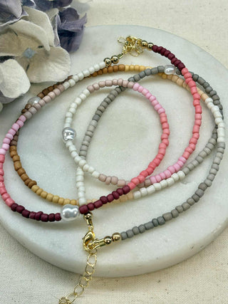 Beaded joy necklaces