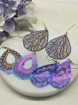 Holographic fun earrings - group 2
