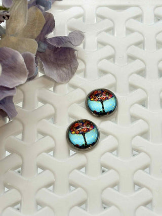 Life at its best cabochon stud - more styles