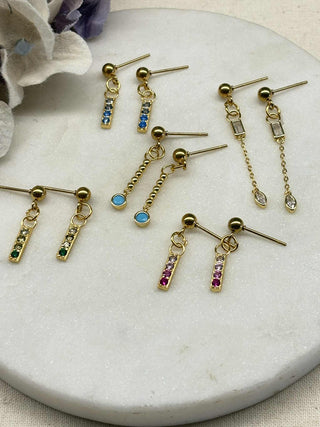 Small, but talk big gold earrings