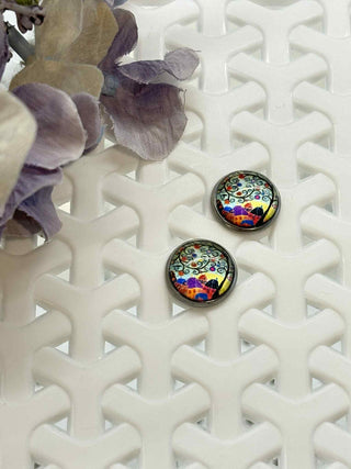 Life at its best cabochon stud - more styles