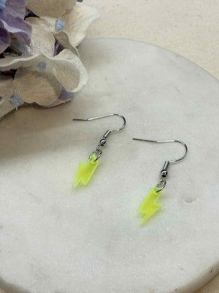 Bolt of lightning earrings