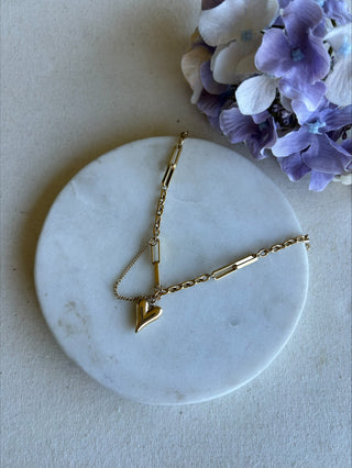 Pointed Heart Necklace – Tarnish Proof Jewellery