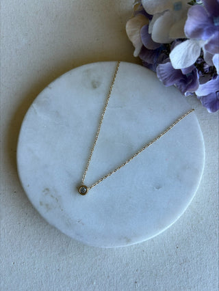 Silver Gem Gold Necklace – Tarnish Proof Jewellery