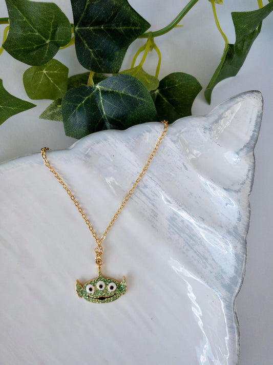Toy Story Alien Face Necklace