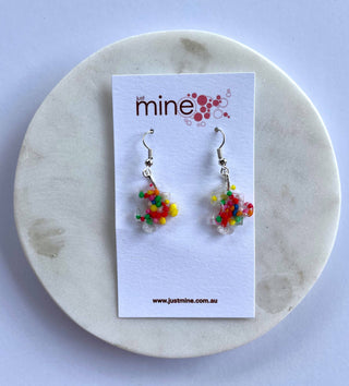 Sprinkle jigsaw piece earring
