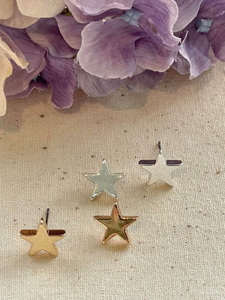 Gold star stud