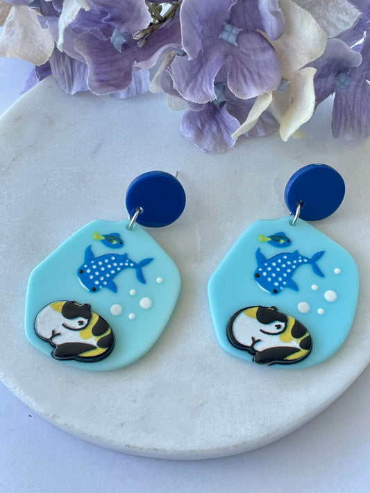 Swimming with the fishes earrings