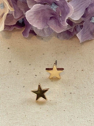 Gold star stud