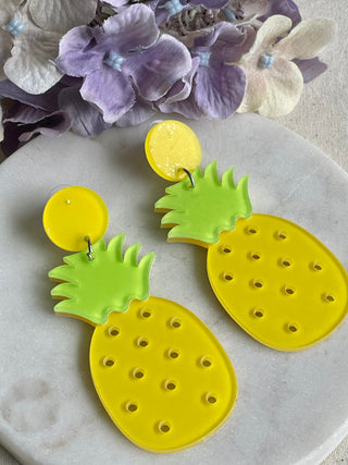 Sunny Pineapple Earrings