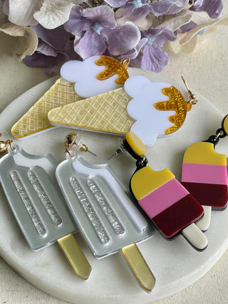 Many flavours icecream earrings