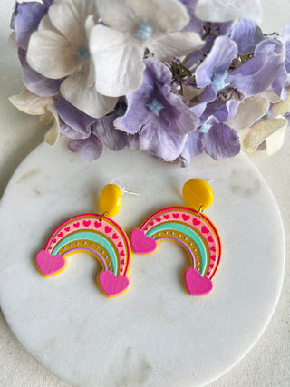 Love You Rainbow Earrings